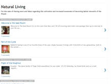 Tablet Screenshot of livingsimplenaturally.blogspot.com