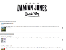 Tablet Screenshot of damianjonesdesign.blogspot.com