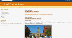 Desktop Screenshot of foodtourofiowa.blogspot.com