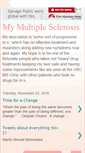 Mobile Screenshot of mymultipleschlerosis.blogspot.com