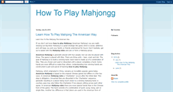 Desktop Screenshot of howtoplaymahjong.blogspot.com