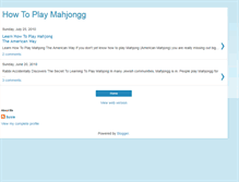 Tablet Screenshot of howtoplaymahjong.blogspot.com