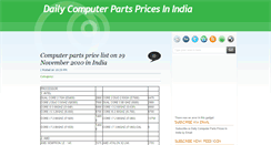 Desktop Screenshot of daily-computer-pricelist.blogspot.com