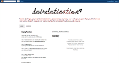 Desktop Screenshot of desiredestination.blogspot.com