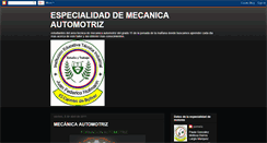 Desktop Screenshot of mecanicaautomotriz20111.blogspot.com