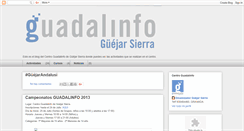 Desktop Screenshot of guadalinfoguejarsierra.blogspot.com