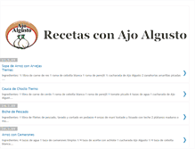 Tablet Screenshot of ajoalgustorecetas.blogspot.com