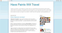 Desktop Screenshot of havepaintswilltravel.blogspot.com