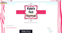 Desktop Screenshot of kylasnotnormal.blogspot.com