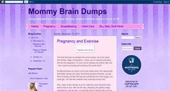 Desktop Screenshot of mommybraindumps.blogspot.com