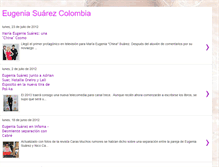 Tablet Screenshot of eugeniasuarezcolombia.blogspot.com