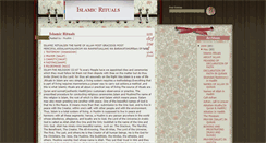 Desktop Screenshot of islamicrituals.blogspot.com