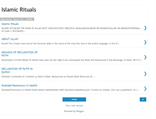 Tablet Screenshot of islamicrituals.blogspot.com