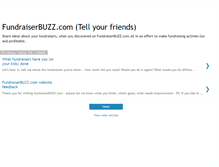 Tablet Screenshot of fundraiserbuzz.blogspot.com