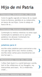 Mobile Screenshot of hijodemipatria.blogspot.com