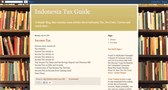 Desktop Screenshot of indonesiataxguide.blogspot.com