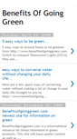 Mobile Screenshot of benefitsofgoinggreen.blogspot.com