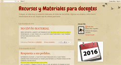 Desktop Screenshot of materialesparadocentes.blogspot.com