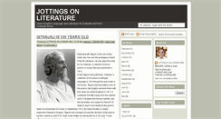 Desktop Screenshot of jottingsonliterature.blogspot.com