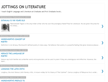 Tablet Screenshot of jottingsonliterature.blogspot.com