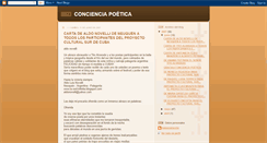 Desktop Screenshot of concienciapoetica.blogspot.com