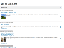 Tablet Screenshot of dosdeviaje.blogspot.com