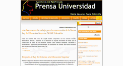Desktop Screenshot of prensauniversidadanalisis.blogspot.com