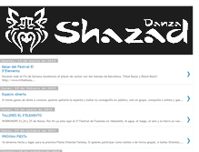 Tablet Screenshot of danza-shazad.blogspot.com