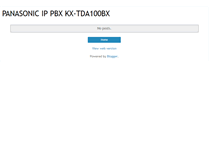 Tablet Screenshot of kx-tda100bx.blogspot.com