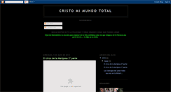 Desktop Screenshot of cristo-mi-mundo-total.blogspot.com