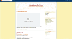 Desktop Screenshot of edworkshops.blogspot.com