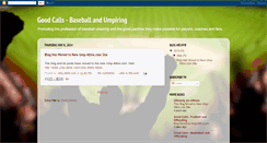 Desktop Screenshot of goodcallsbaseball.blogspot.com