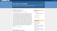 Desktop Screenshot of ourpriceforfreedom.blogspot.com