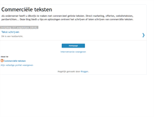 Tablet Screenshot of commercieleteksten.blogspot.com
