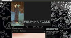 Desktop Screenshot of femminafolle.blogspot.com