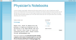Desktop Screenshot of physiciansnotebook.blogspot.com