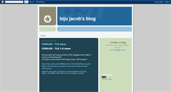 Desktop Screenshot of bijujacob.blogspot.com