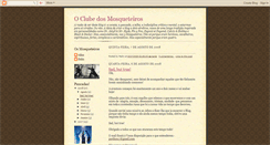 Desktop Screenshot of oclubedosmosqueteiros.blogspot.com