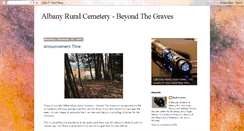 Desktop Screenshot of albanyruralcemetery.blogspot.com