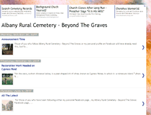 Tablet Screenshot of albanyruralcemetery.blogspot.com