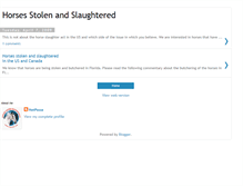 Tablet Screenshot of horsestolenandslaughtered.blogspot.com
