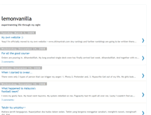 Tablet Screenshot of lemonvanilla.blogspot.com