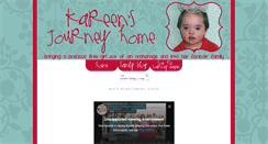 Desktop Screenshot of kareensjourneyhome.blogspot.com