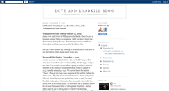 Desktop Screenshot of loveandroadkill.blogspot.com