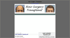 Desktop Screenshot of hair-surgery-transplant.blogspot.com