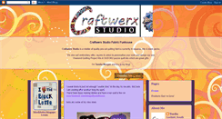 Desktop Screenshot of craftwerxstudio.blogspot.com