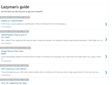 Tablet Screenshot of lazymaninvestment.blogspot.com