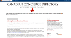 Desktop Screenshot of canadianconciergeassociation.blogspot.com