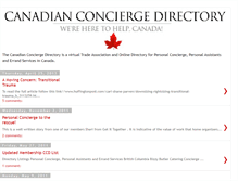 Tablet Screenshot of canadianconciergeassociation.blogspot.com