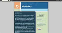 Desktop Screenshot of fulfordplace.blogspot.com